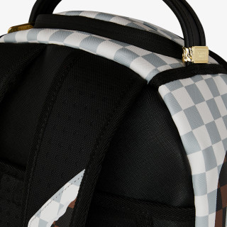 SPRAYGROUND Rucsacuri CREAM AND BROWN TEAR CHECK BACKPACK 