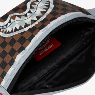 SPRAYGROUND Borsete CREAM AND BROWN TEAR CHECK CROSSBODY 