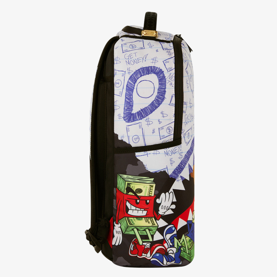 SPRAYGROUND Rucsacuri MEAN MONEY COLLAGE BACKPACK 