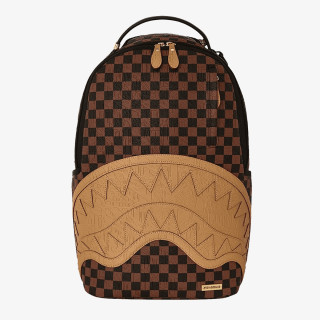 SPRAYGROUND Rucsacuri EMBOSSED CHECK BROWN BACKPACK 