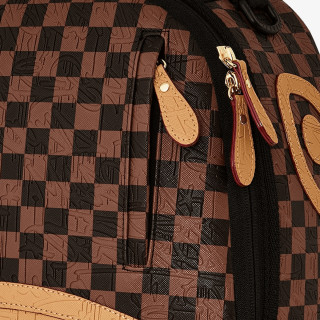 SPRAYGROUND Rucsacuri EMBOSSED CHECK BROWN BACKPACK 