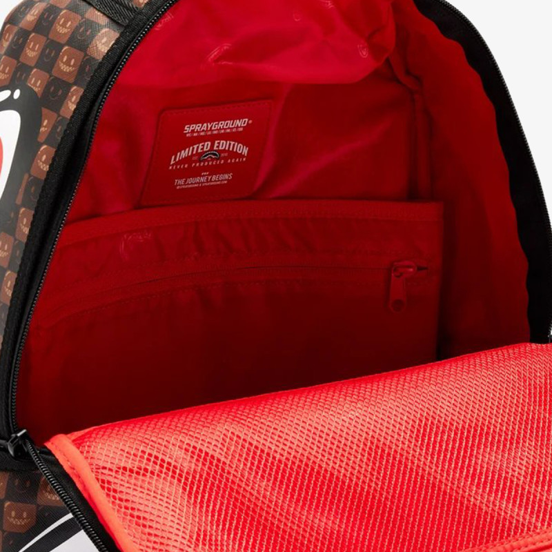 SPRAYGROUND Rucsacuri SHARKS IN PARIS WTF BUBBLE BROWN CHECK B 