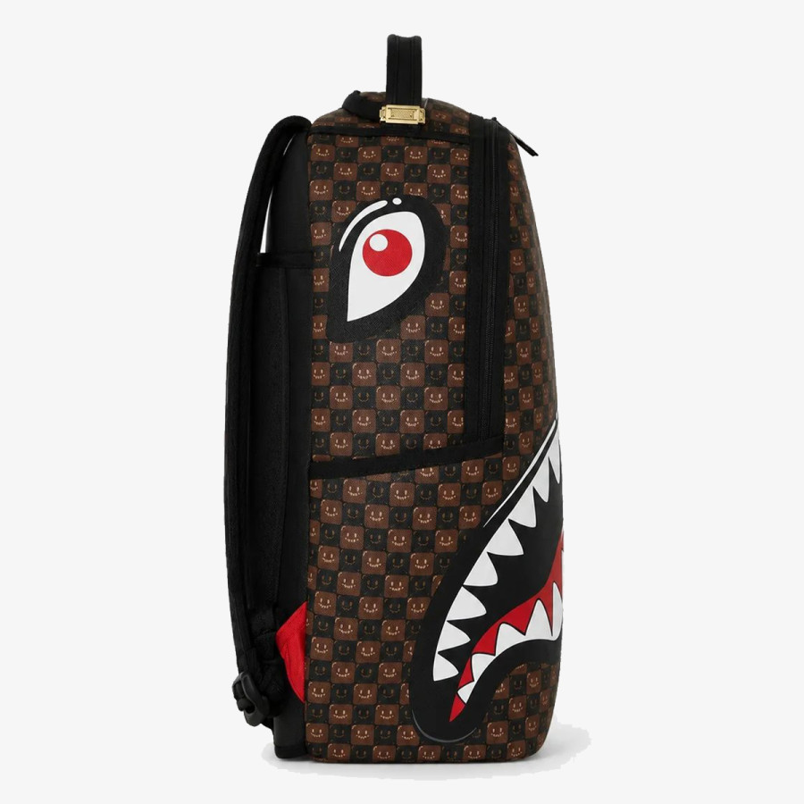 SPRAYGROUND Rucsacuri SHARKS IN PARIS WTF BUBBLE BROWN CHECK B 