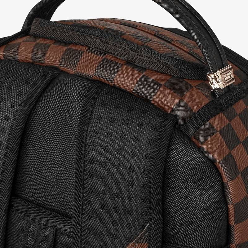SPRAYGROUND Rucsacuri BROWN CHECK GHOST DRIP BACKPACK 