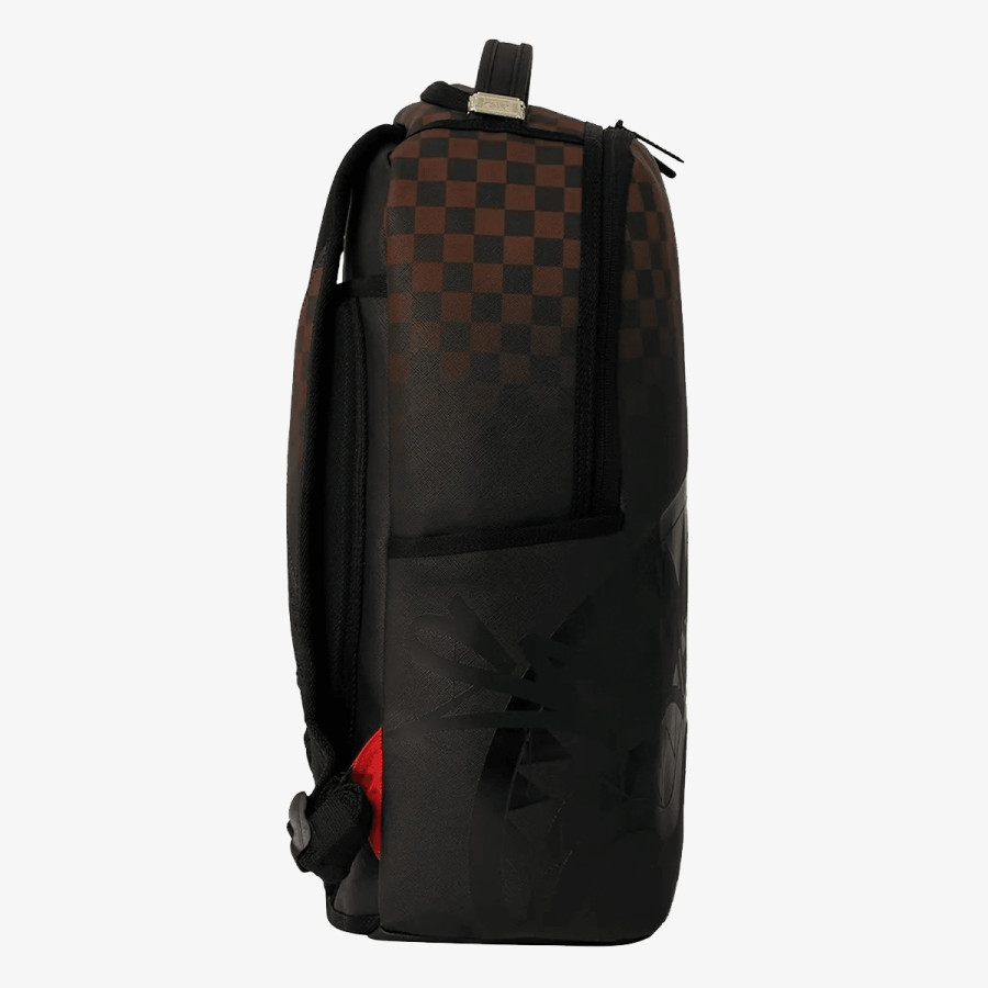 SPRAYGROUND Rucsacuri BROWN CHECK GHOST DRIP BACKPACK 