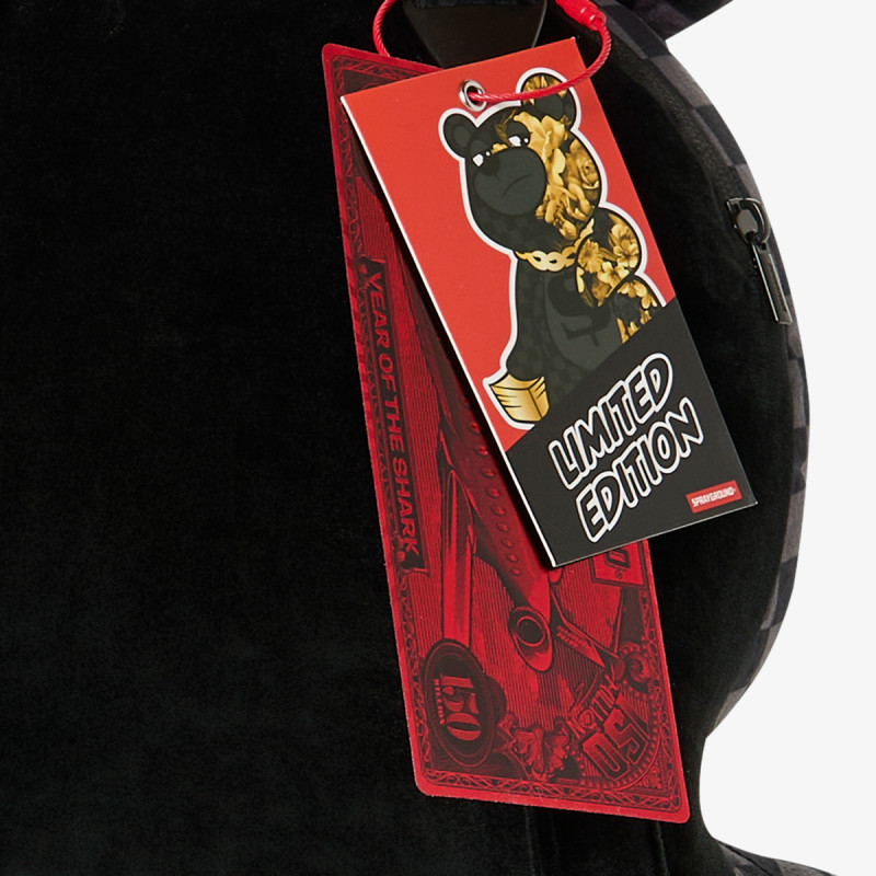 SPRAYGROUND Rucsacuri GOLD FLORAL REMIX MONEYBEAR BACKPACK 