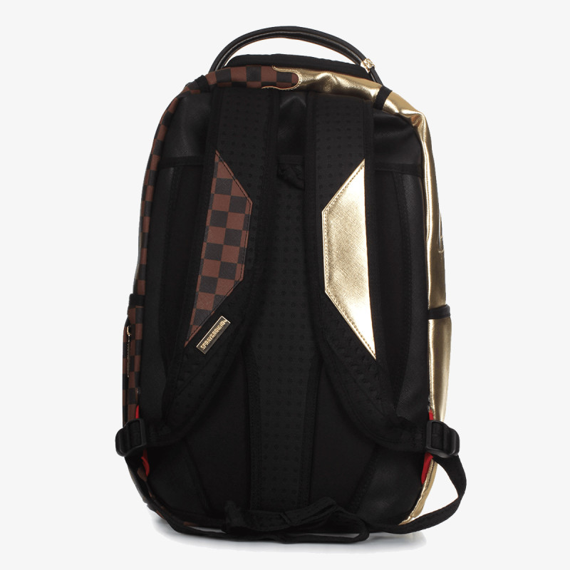 SPRAYGROUND Rucsacuri SHARKS IN PARIS GOLD DRIP BACKPACK 
