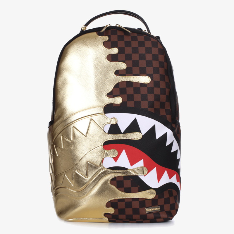 SPRAYGROUND Rucsacuri SHARKS IN PARIS GOLD DRIP BACKPACK 