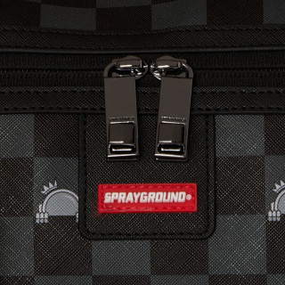 SPRAYGROUND Rucsacuri GRAY PEEKING CHARACTER CHECK DUFFLE 