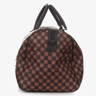 SPRAYGROUND Genti SHARKS IN PARIS WTF BUBBLE BROWN CHECK D 