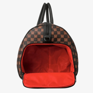 SPRAYGROUND Genti SHARKS IN PARIS WTF BUBBLE BROWN CHECK D 