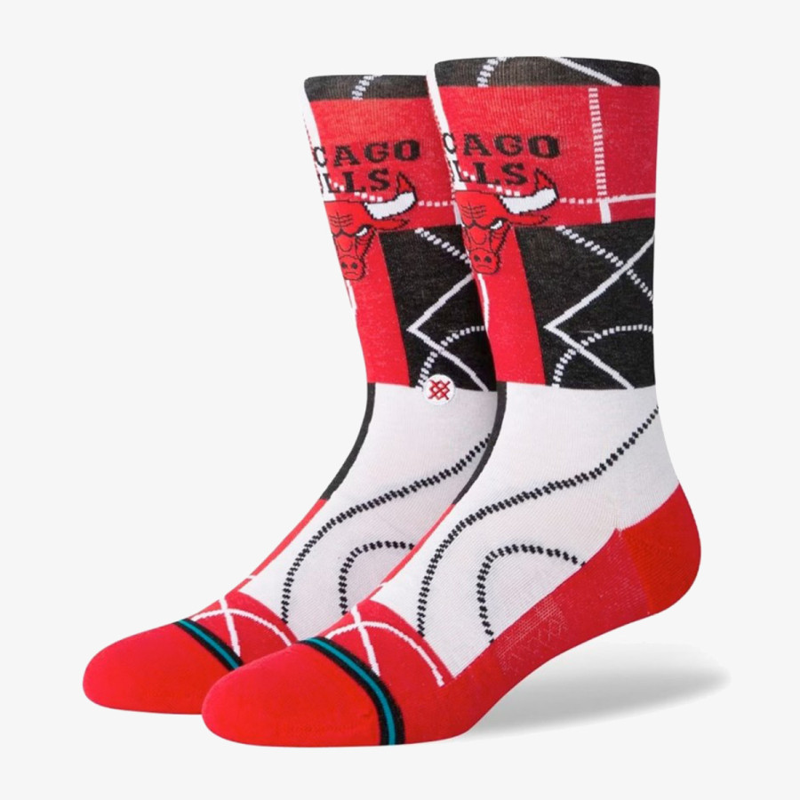 STANCE Sosete X NBA Chicago Bulls Zone Crew Socks 