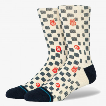 STANCE Sosete SOCKS LUCKY UNLUCKY CREW OFFWHITE 