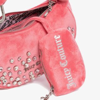 JUICY COUTURE Borsete Blossom Micro Hobo Polyester Juicy Pink 