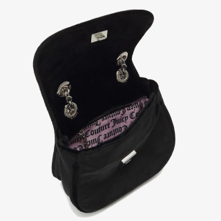 JUICY COUTURE Genti Kimberly Crossbody w/ Fla Polyester Blac 