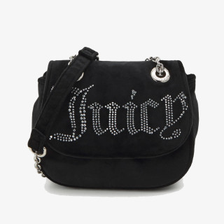 JUICY COUTURE Genti Kimberly Crossbody w/ Fla Polyester Blac 
