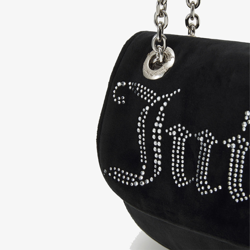 JUICY COUTURE Genti Kimberly Crossbody w/ Fla Polyester Blac 