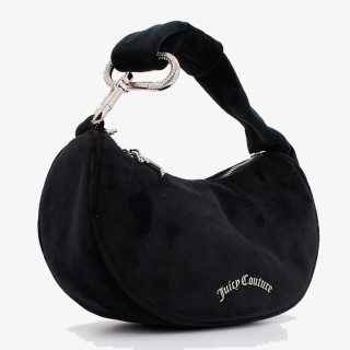 JUICY COUTURE Borsete Blossom Small Hobo Bag Polyester Black 