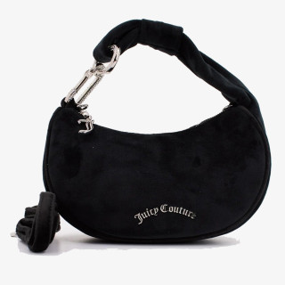JUICY COUTURE Borsete Blossom Small Hobo Bag Polyester Black 