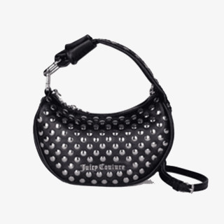 JUICY COUTURE Genti Blossom Studs S. Hobo PU Black 