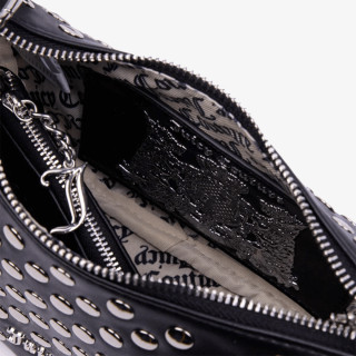 JUICY COUTURE Genti Blossom Studs S. Hobo PU Black 