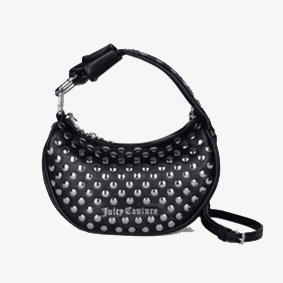 JUICY COUTURE Genti Blossom Studs S. Hobo PU Black 