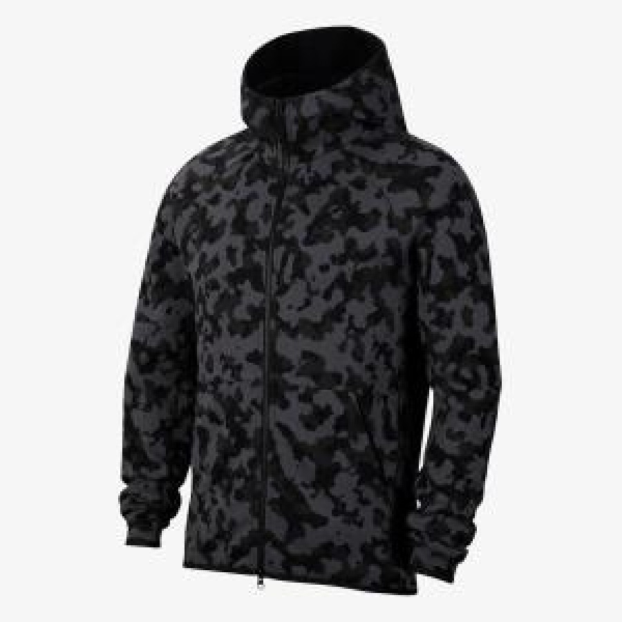 NIKE Hanorace M NSW TCH FLC HOODIE FZ AOP 