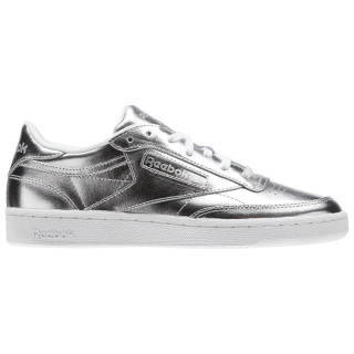 Reebok Pantofi Sport CLUB C 85 S SHINE   SILVER/WHITE 