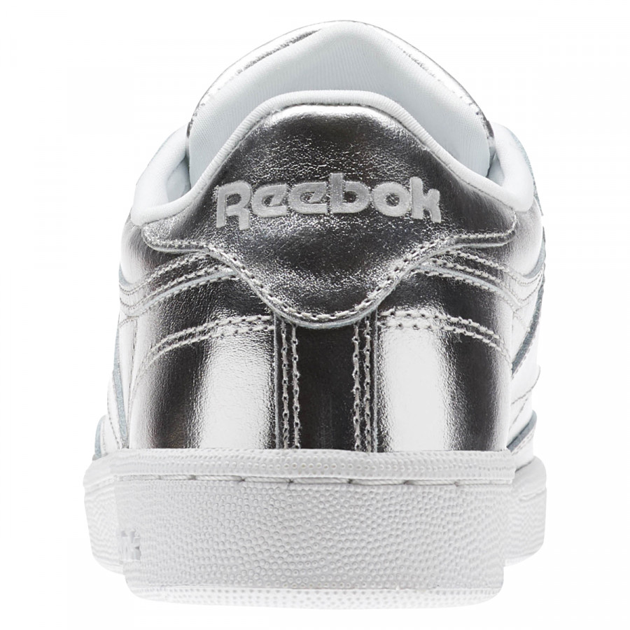 Reebok Pantofi Sport CLUB C 85 S SHINE   SILVER/WHITE 