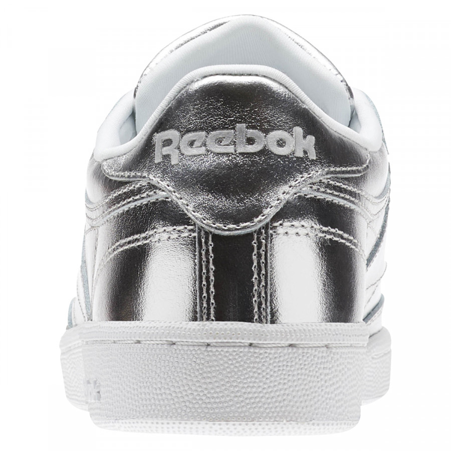 Reebok Pantofi Sport CLUB C 85 S SHINE   SILVER/WHITE 