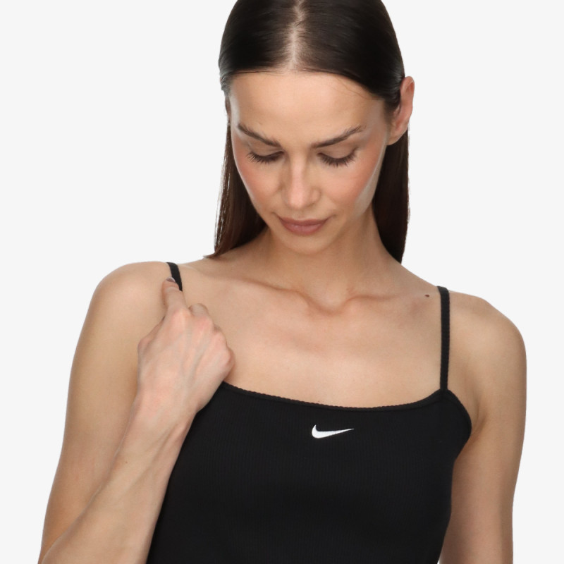 NIKE Tricou fara maneci ESSNTL RIB CROP 