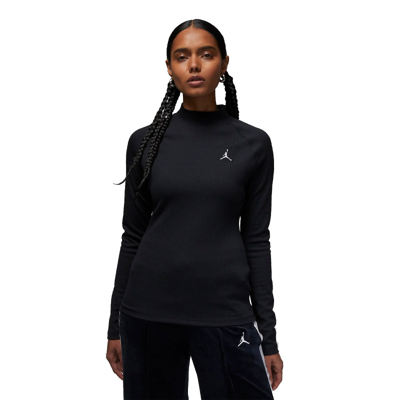 NIKE Tricouri maneca lunga W J FLIGHT LS RIB TOP 