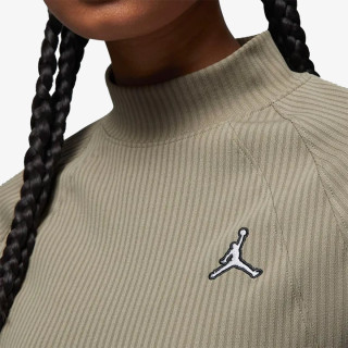 NIKE Tricouri maneca lunga W J FLIGHT LS RIB TOP 
