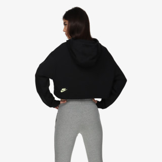 NIKE Hanorace W NSW FLC PO HOODIE CROP DNC 