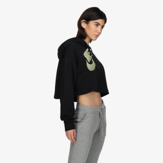 NIKE Hanorace W NSW FLC PO HOODIE CROP DNC 