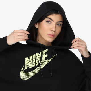 NIKE Hanorace W NSW FLC PO HOODIE CROP DNC 