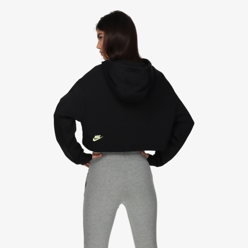 NIKE Hanorace W NSW FLC PO HOODIE CROP DNC 