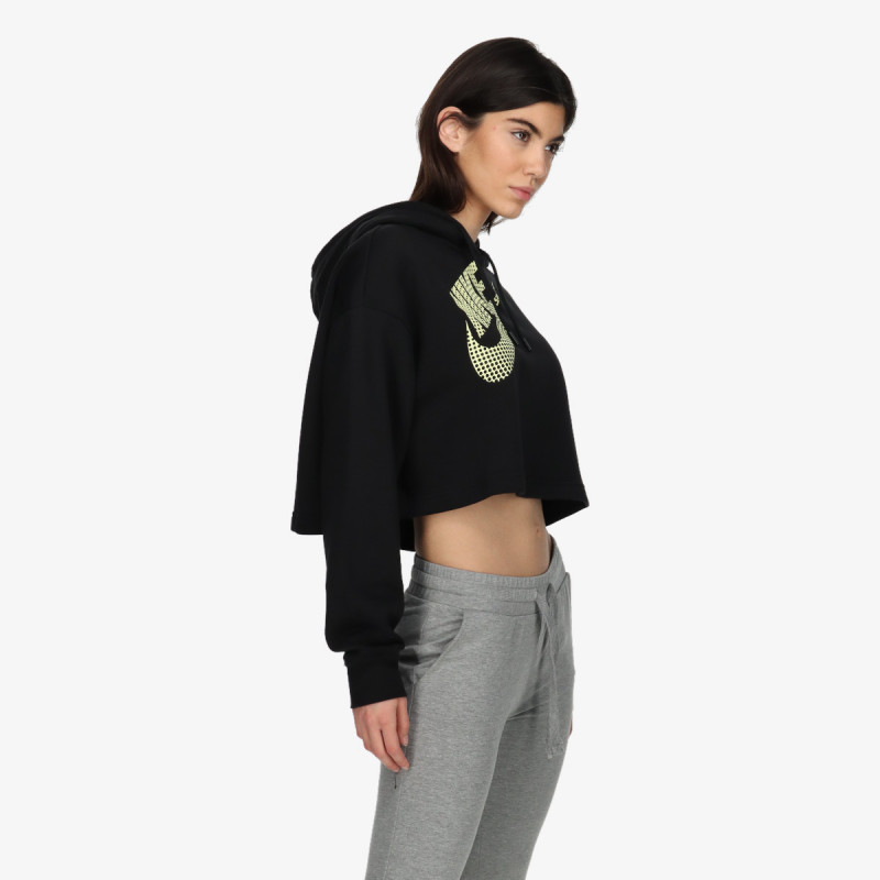 NIKE Hanorace W NSW FLC PO HOODIE CROP DNC 
