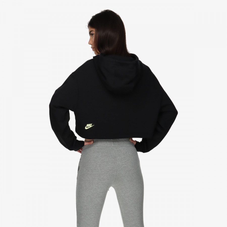 NIKE Hanorace W NSW FLC PO HOODIE CROP DNC 