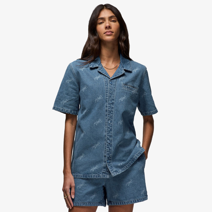 NIKE Tricouri W J SS AOP WVN TOP 