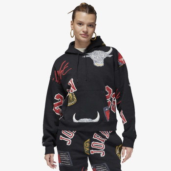 NIKE Hanorace NIKE Hanorace W J BRKLN AOP FLC HOODIE 