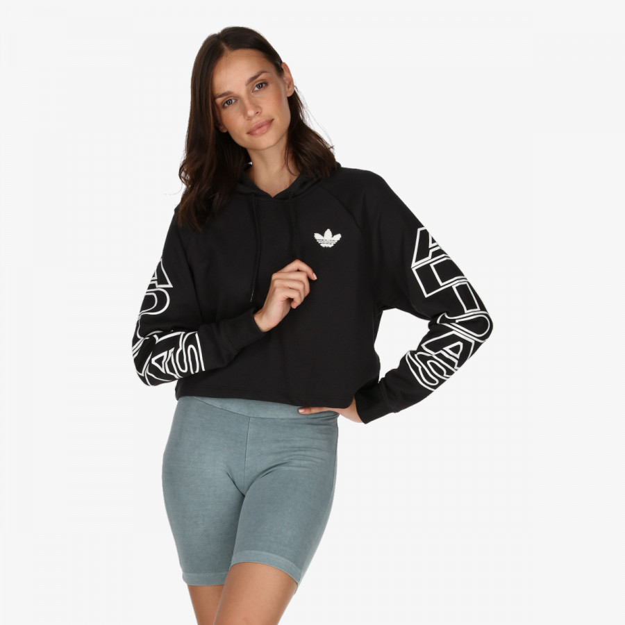 ADIDAS Hanorace CROPPED LETTER HOODIE 