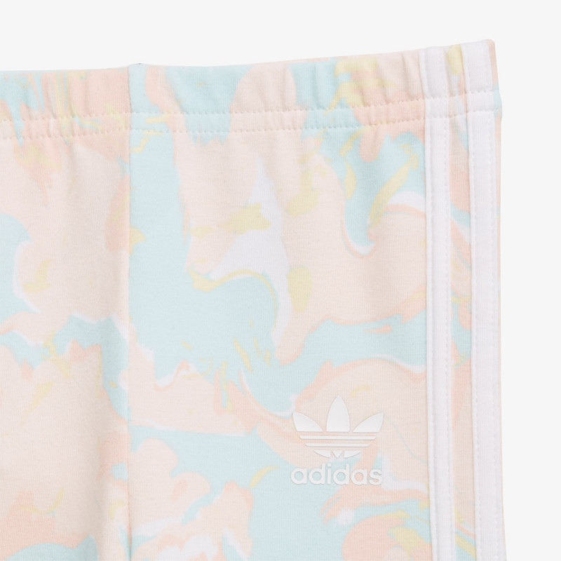ADIDAS Treninguri MARBLE PRINT TEE DRESS AND TIGHTS 