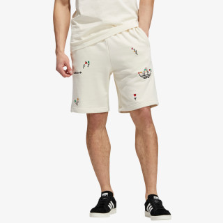 ADIDAS Pantaloni scurti FLORAL AOP SHOR 