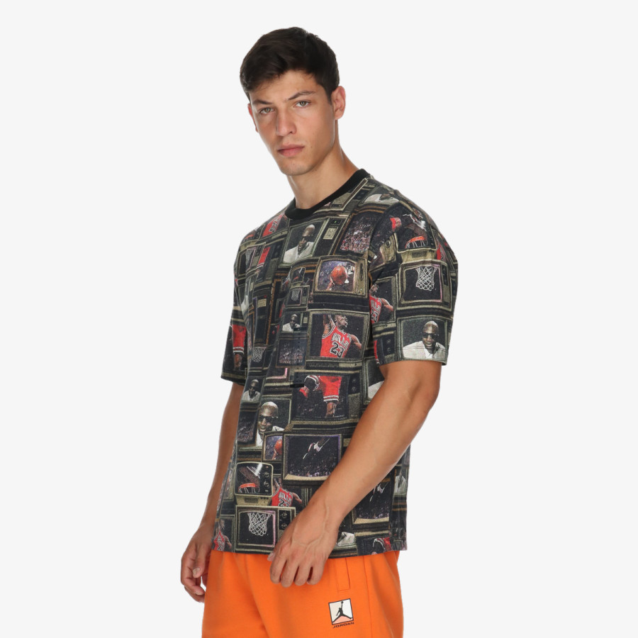 NIKE Tricouri M J BRK TV AOP SS CREW 