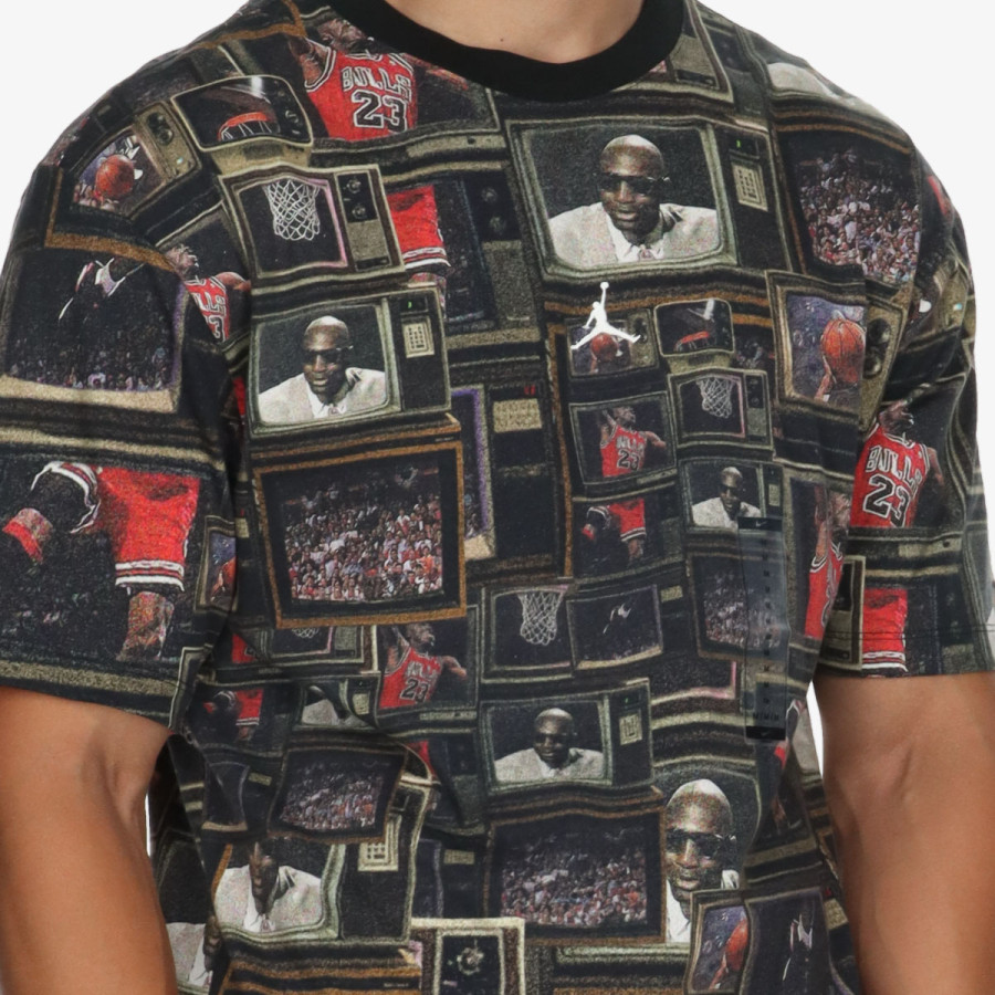 NIKE Tricouri M J BRK TV AOP SS CREW 