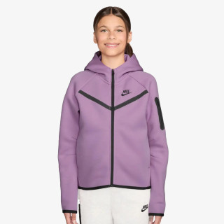 NIKE Hanorace G NSW TCH FLC HD FZ LS - PD 