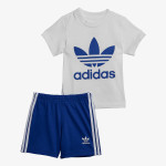 ADIDAS TRICOU SI PANTALONI SCURTI TREFOIL SHORTS TEE SET<br /> 