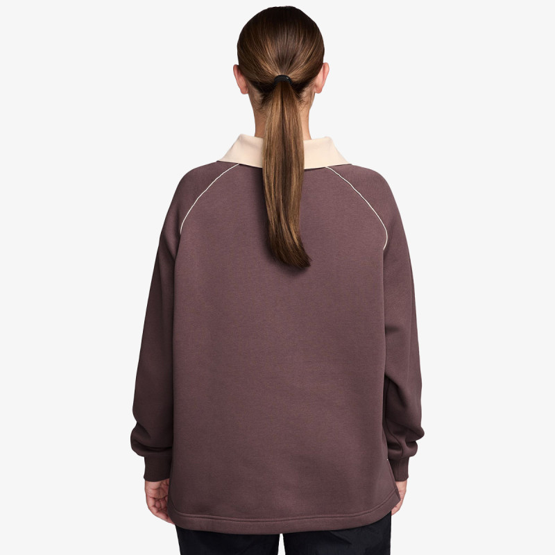 NIKE Hanorace W NSW PHNX FLC OS GX POLO TOP 