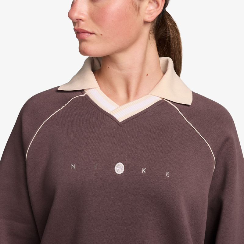 NIKE Hanorace W NSW PHNX FLC OS GX POLO TOP 